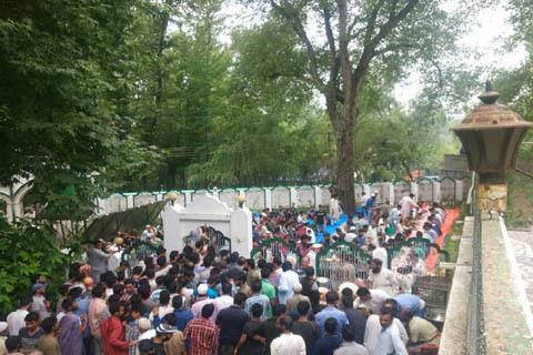 People continue to visit Burhan’s residence